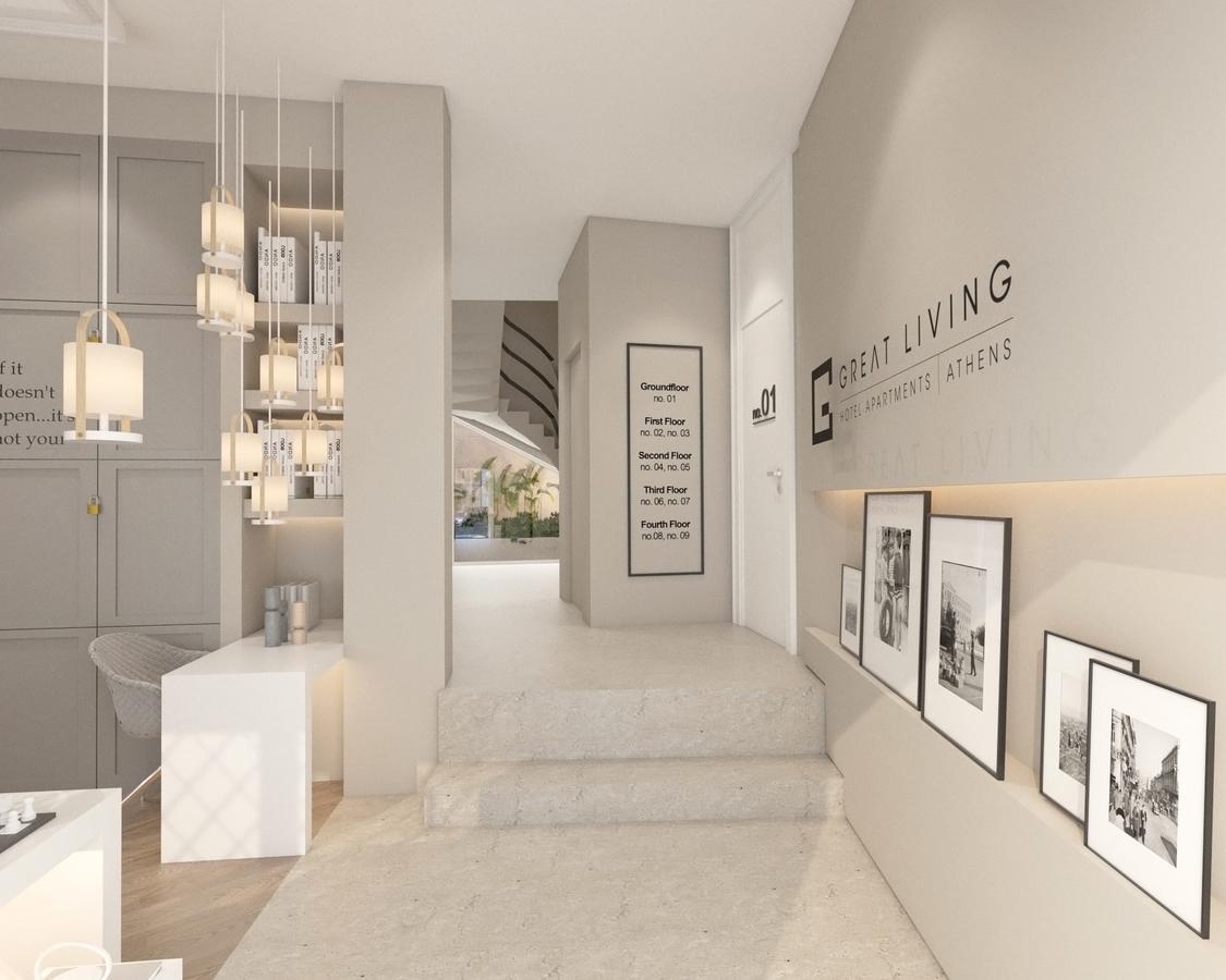 Great Living Koukaki Aparthotel Athena Bagian luar foto